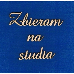 Zbieram na studia    /  wys. liter 2cm   / cz;amaze